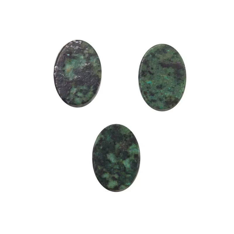 1 pièce de cabochon ovale plat en turquoise africaine 6x8/10x14mm