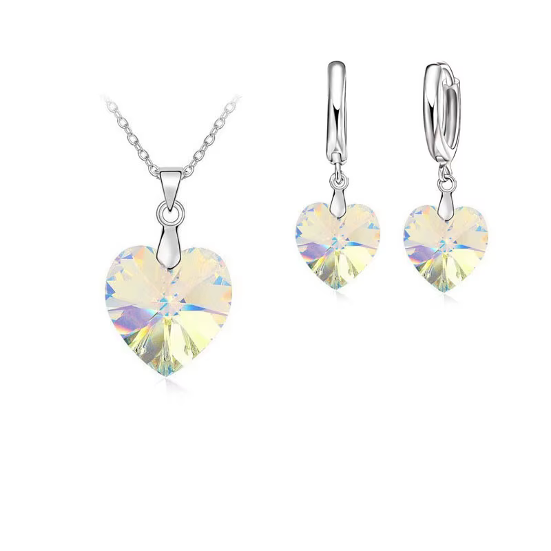 Bijoux en cristal autrichien en argent Sterling 925