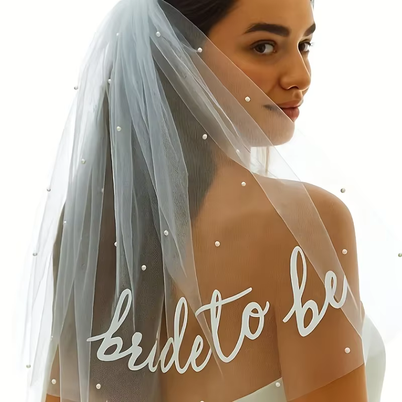 Écharpe de mariée avec voile