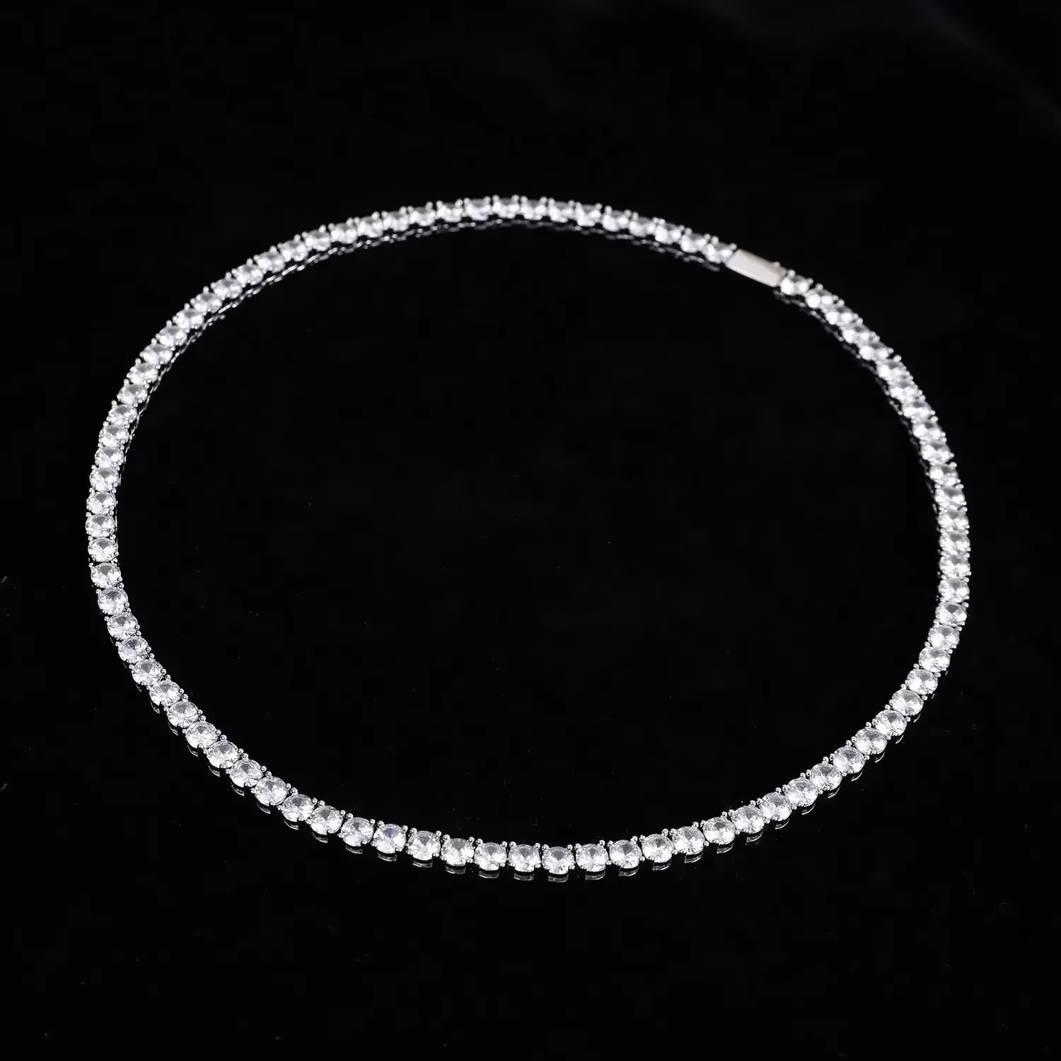 Collier en argent regardé 925 pour femme