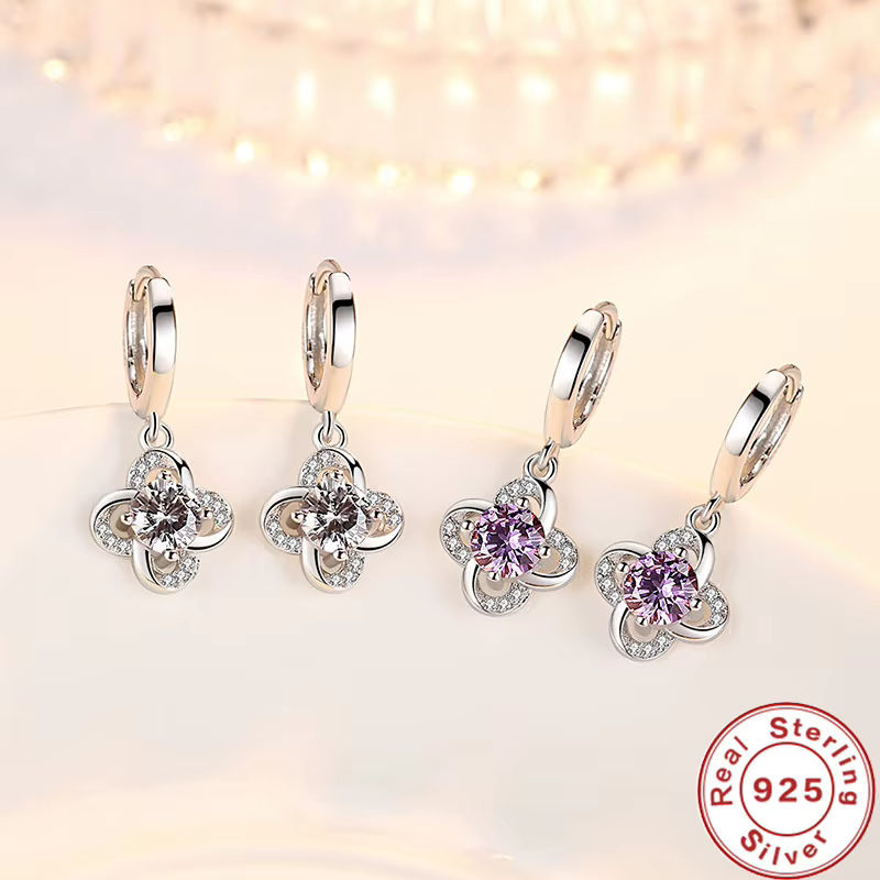 Boucles d'oreilles en argent Sterling 925