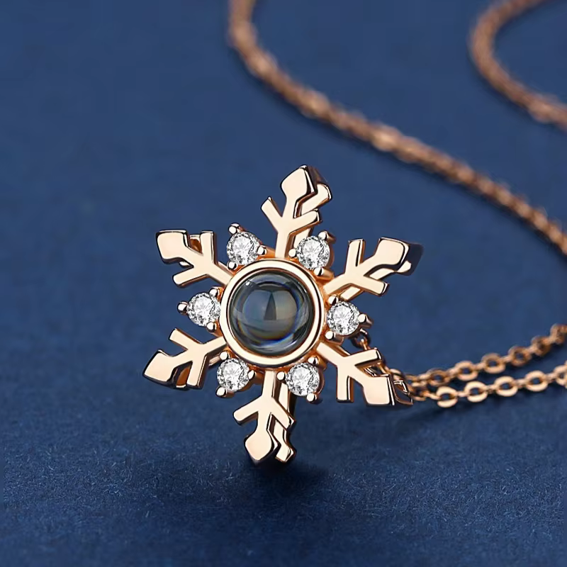 Collier de Projection de photos en couleur personnalisée