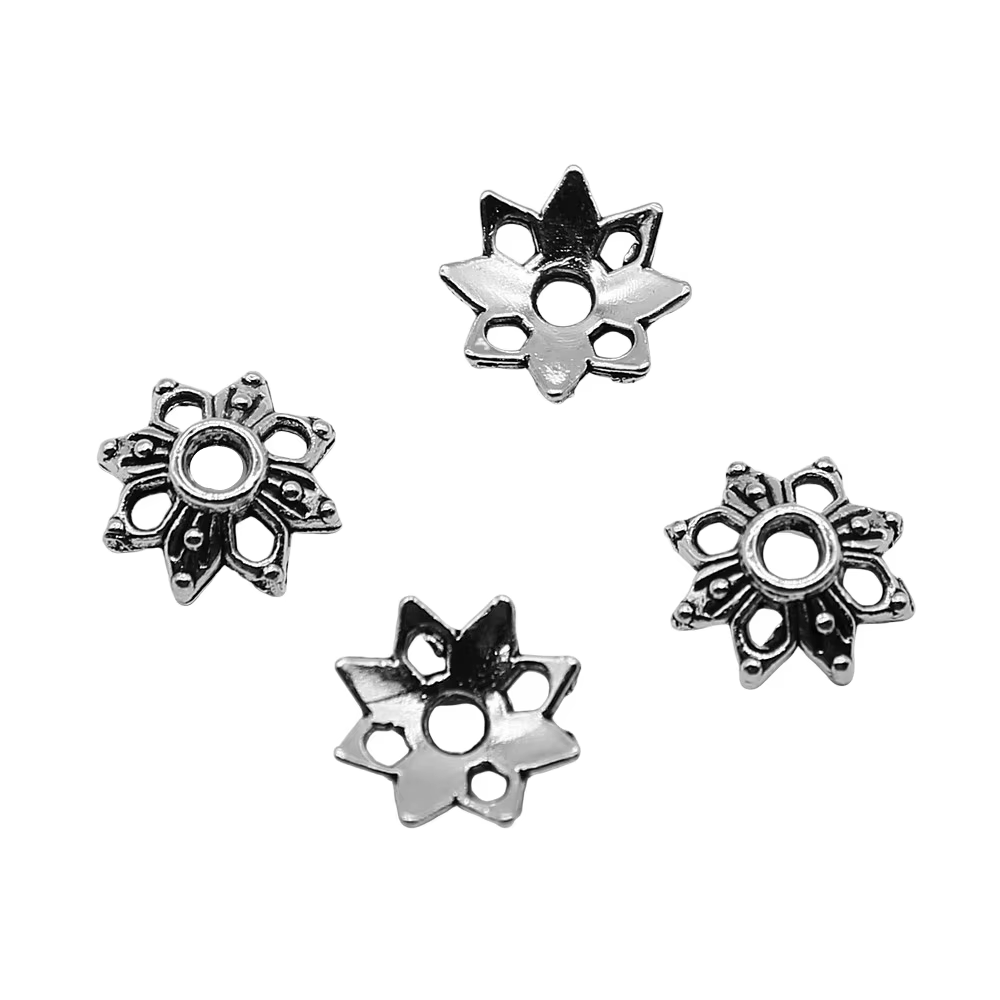 WYSIWYG 50 pièces 9x9mm casquettes de perles pour la fabrication de bijoux bricolage