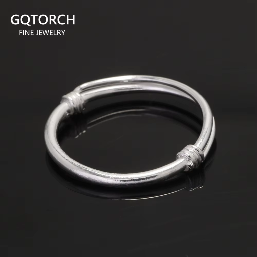 Bague minimaliste en argent regardé 999 authentique pour hommes et femmes
