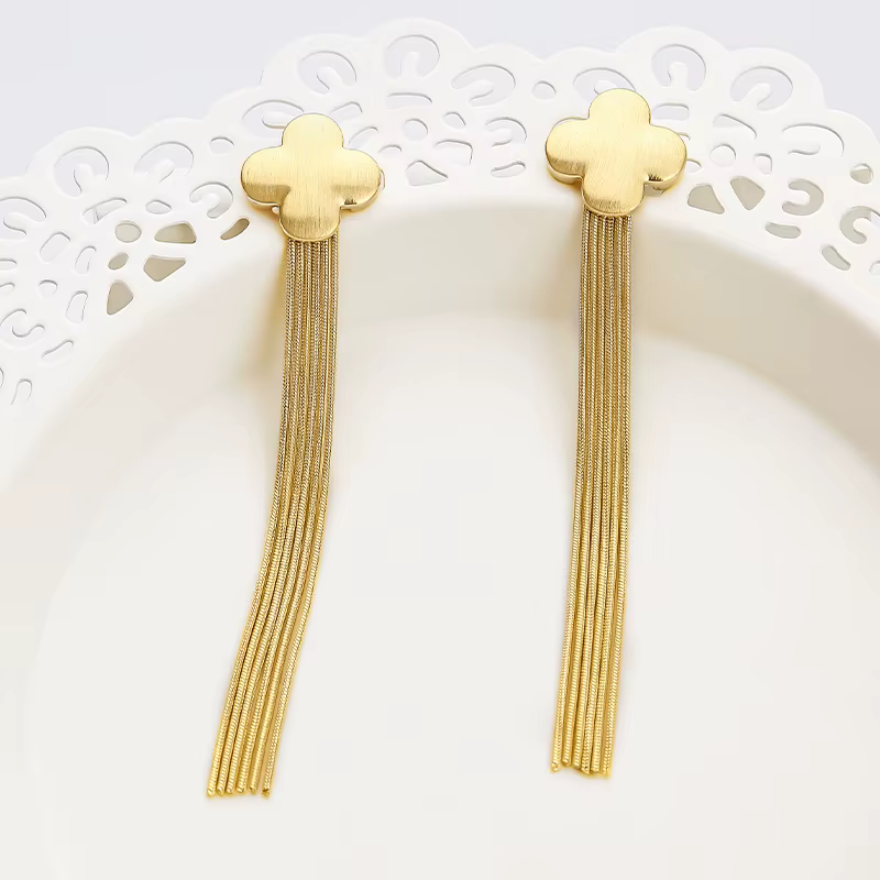 IVOG – boucles d'oreilles plaquées or 18 carats
