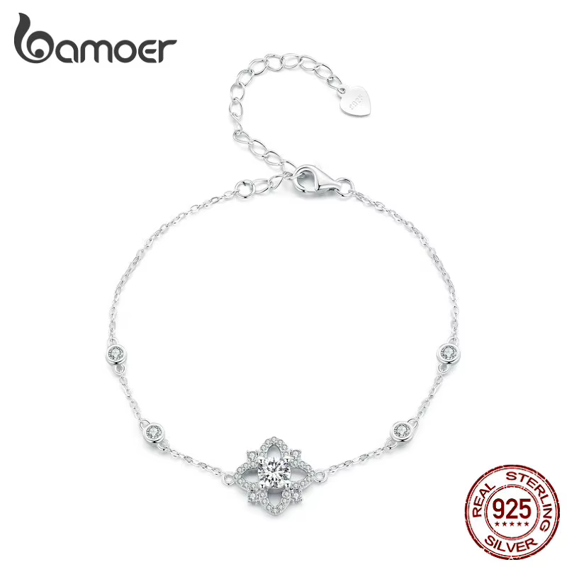 Bamoer-Bracelet Moissanite pour Femme