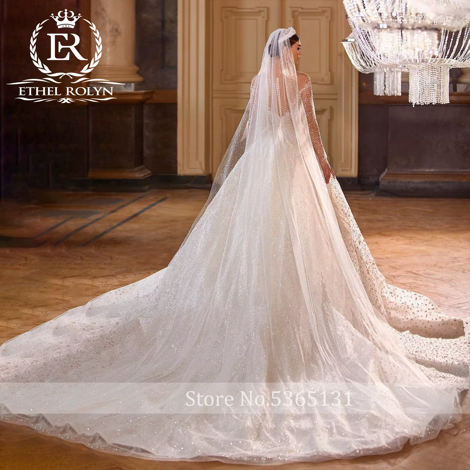 Robe de mariée de luxe royale ETHEL ROLYN avec photos réelles