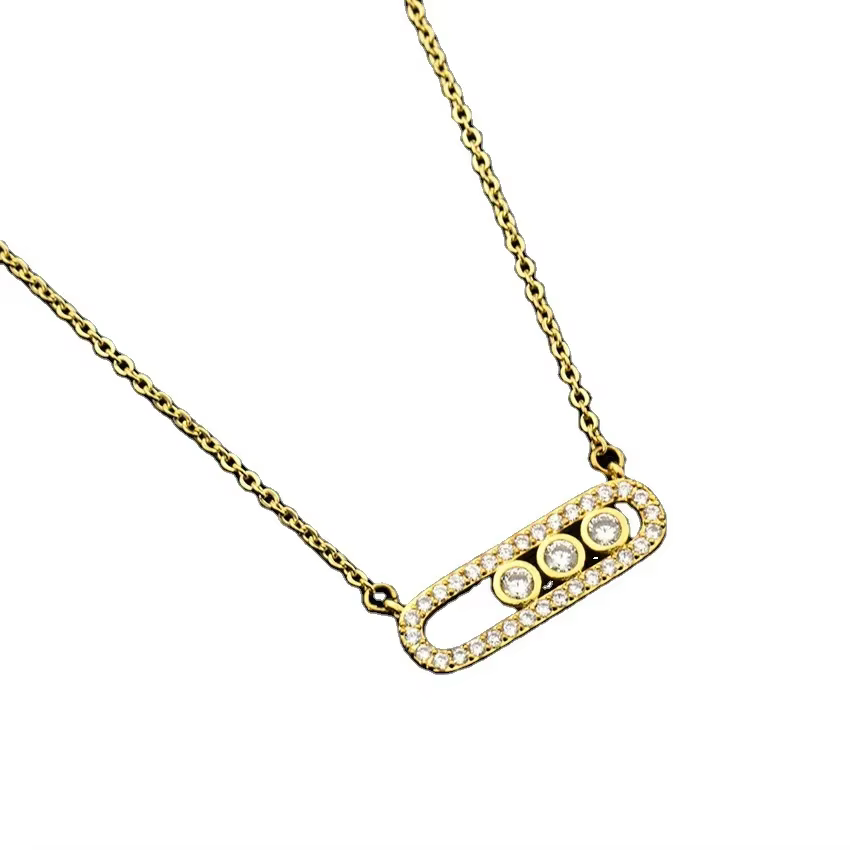 Collier en zircon bicolore charismatique