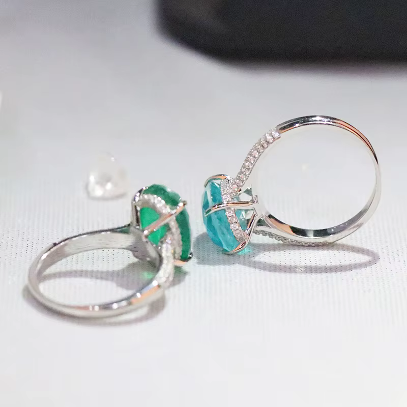 Bagues ovales en argent sterling 925 pour femmes