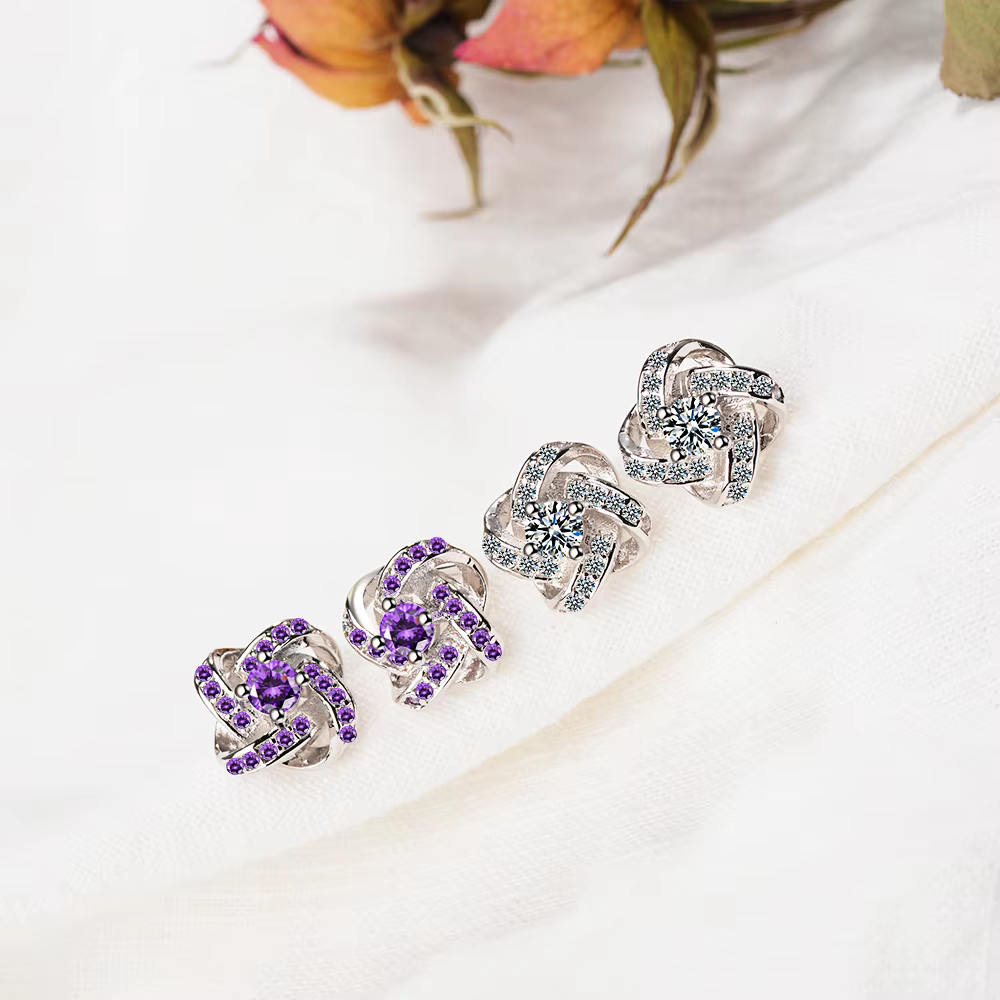 Boucles d'oreilles en argent Sterling 925 pour femmes