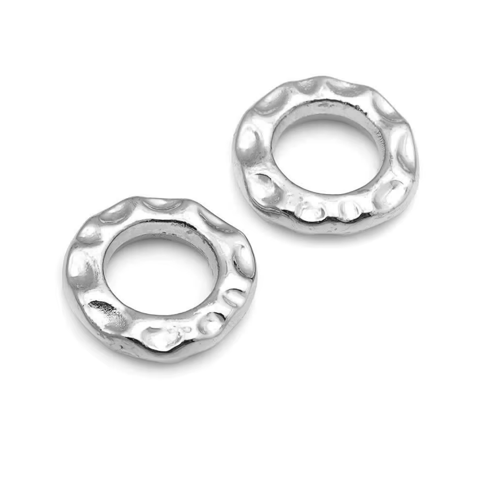 Anneaux ronds fermés en laiton couleur or 18 carats pour la fabrication de bijoux
