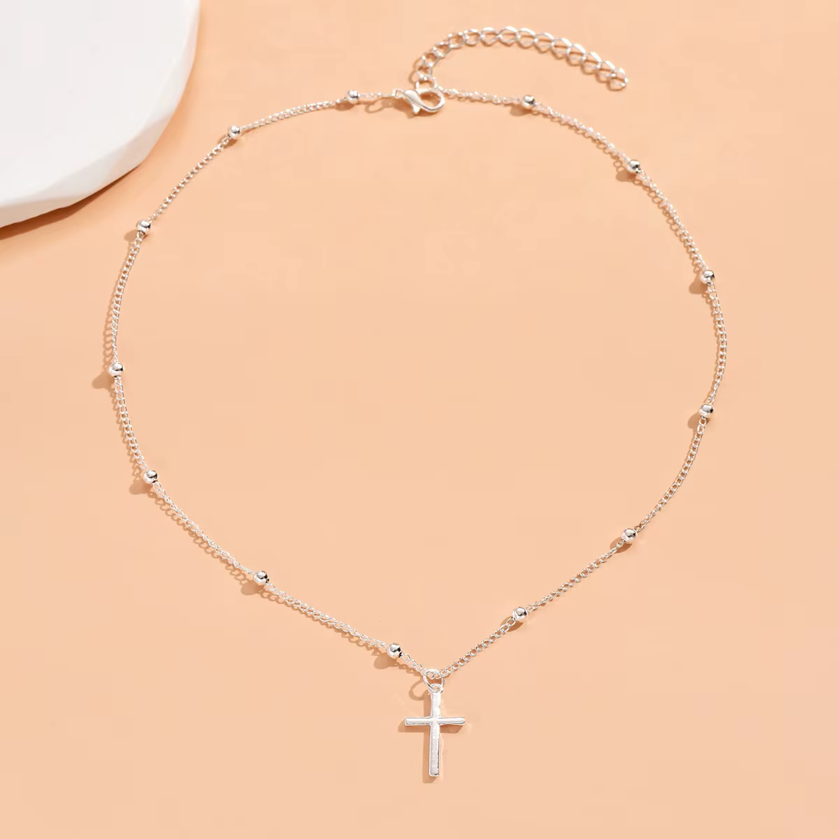 Nouveau 925 en argent Sterling croix collier personnalité Style Simple pendentif tour de cou religieux femme bijoux exquis