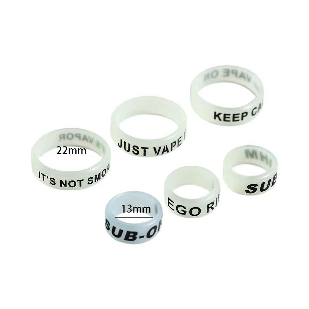 Anneau de protection fluorescent en silicone pour canne à pêche 13mm 22mm