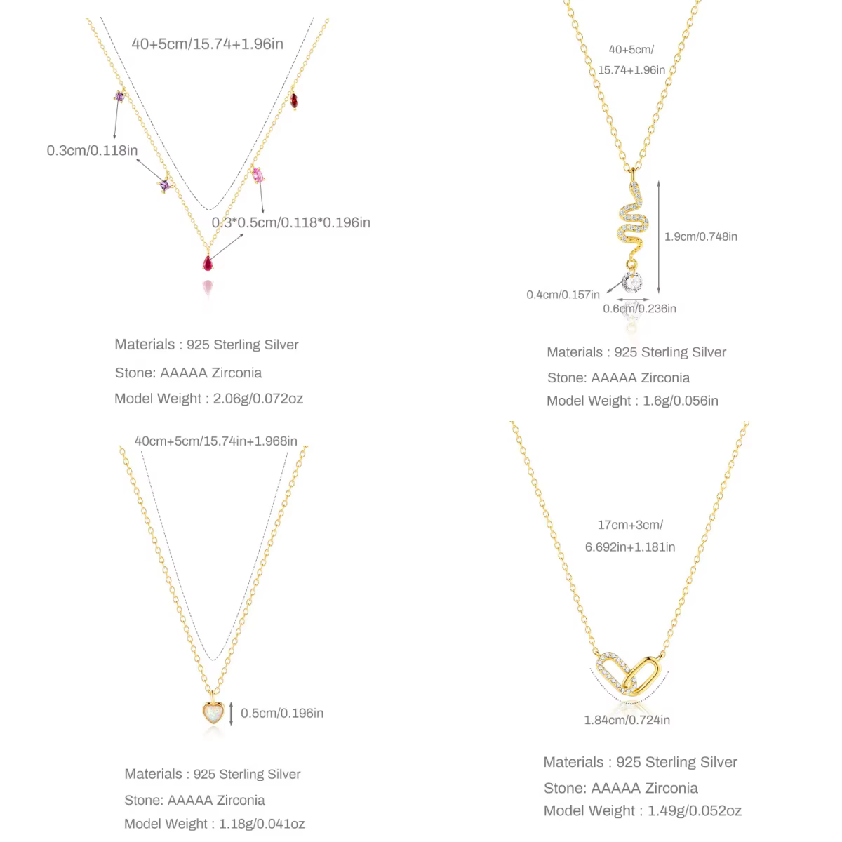 BOAKO Plata De Ley 925 collier pour femmes 2021 Bijoux sur le cou chaîne 12 couleurs pierres tour de cou clavicule