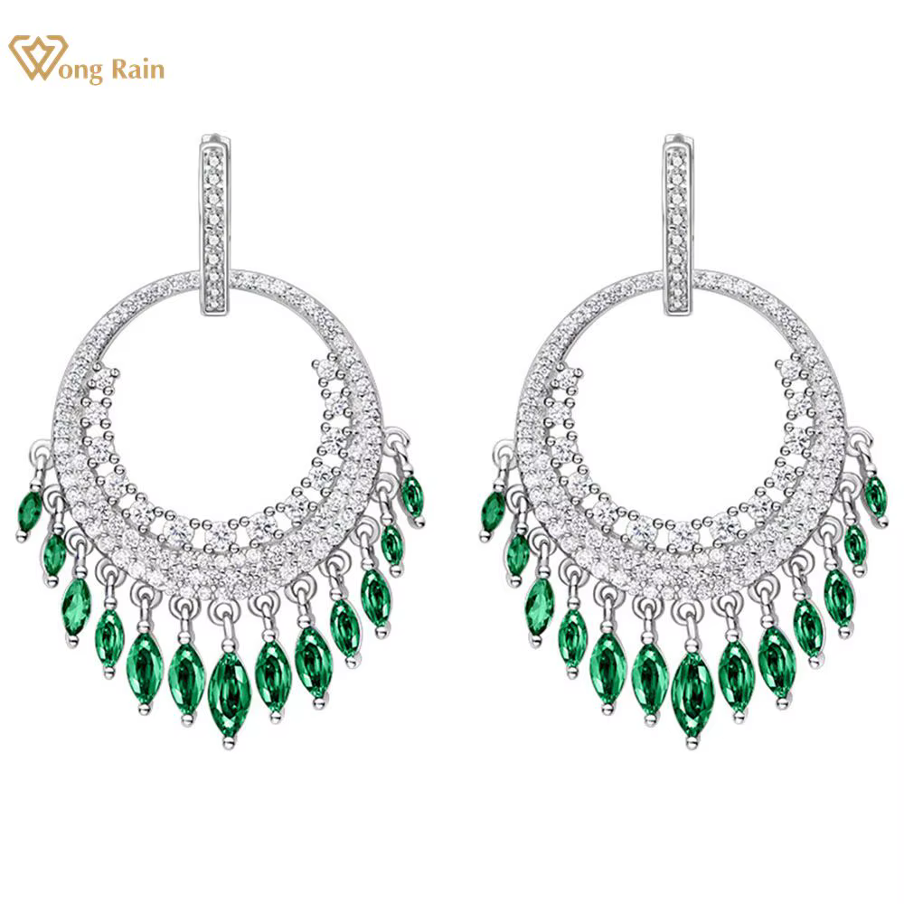 Wong Rain-Boucles d'oreilles créoles bohèmes en argent regardé 925