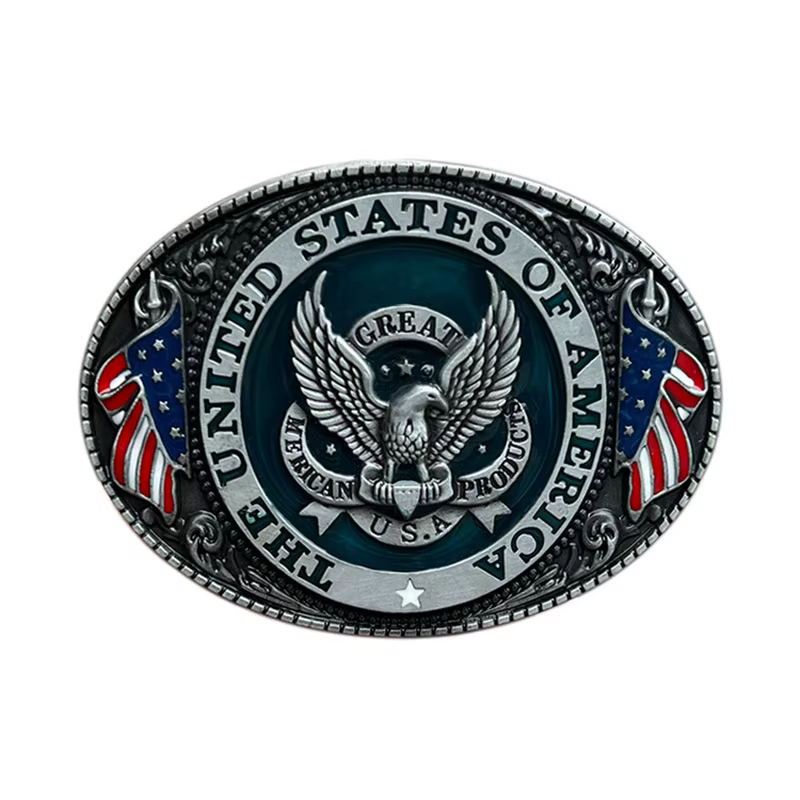 Boucle de ceinture Eagle, style occidental