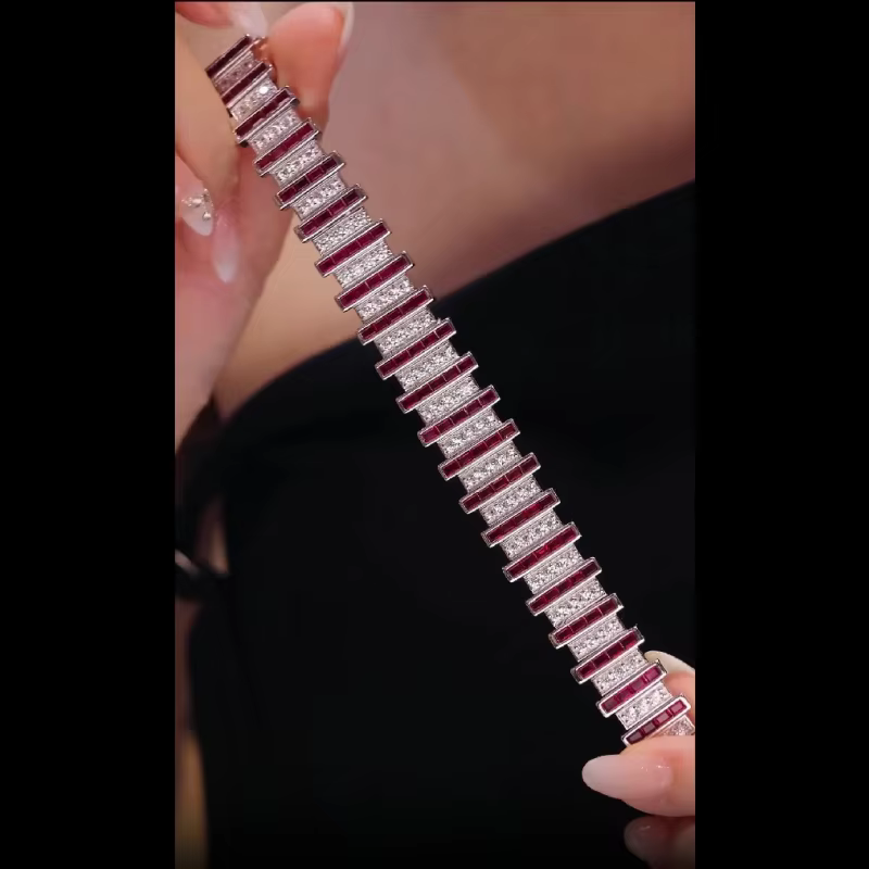 Bracelet Bellux en argent 925 avec zircone synthétique