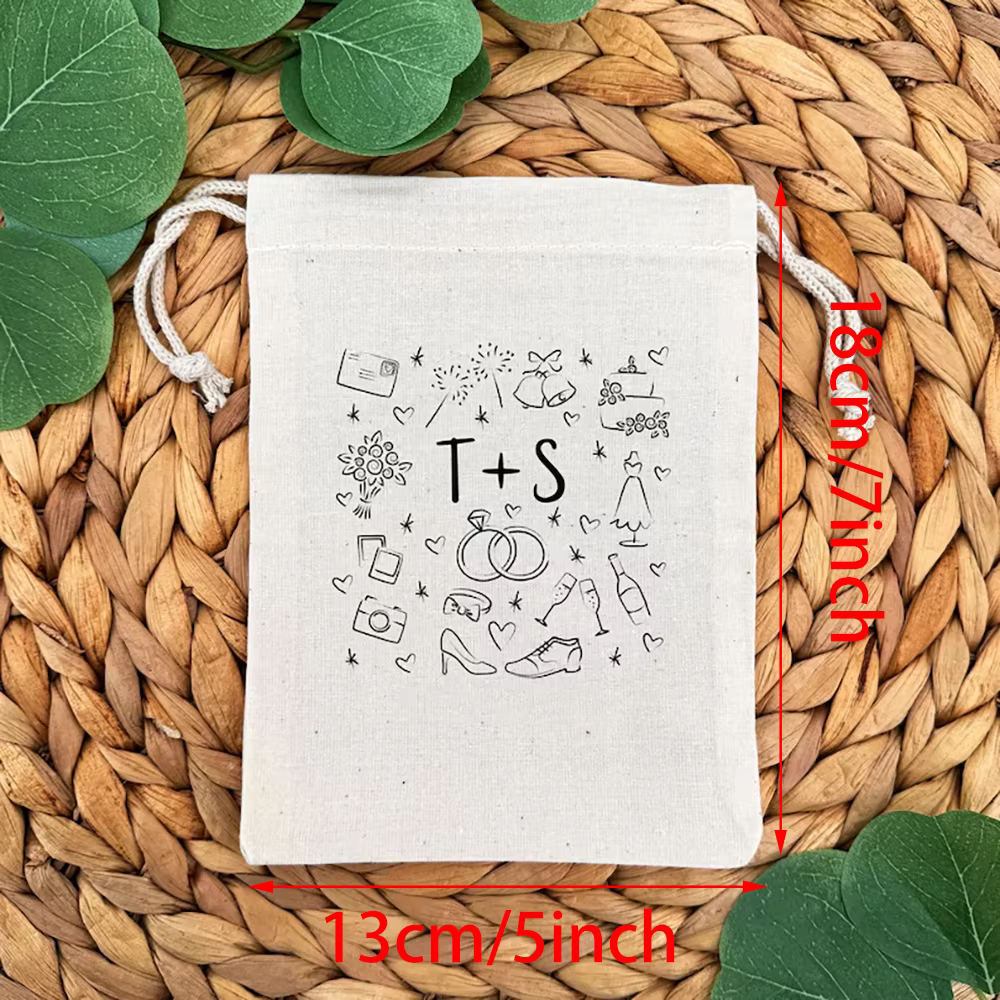 Sacs cadeaux de mariage personnalisés pour invités