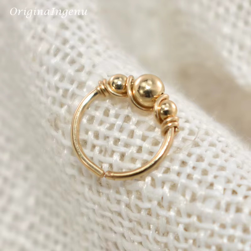 Group Piercing en Argent 925 Rempli d'Or