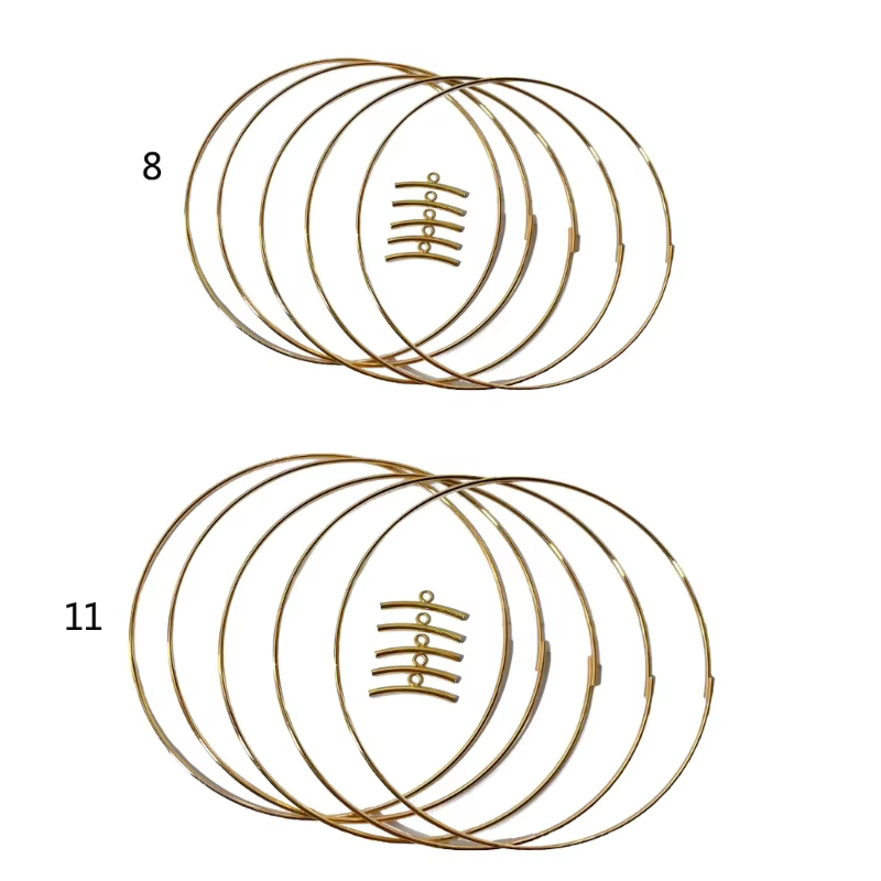 Anneaux de cerceau d'artisanat de macramé de couronne