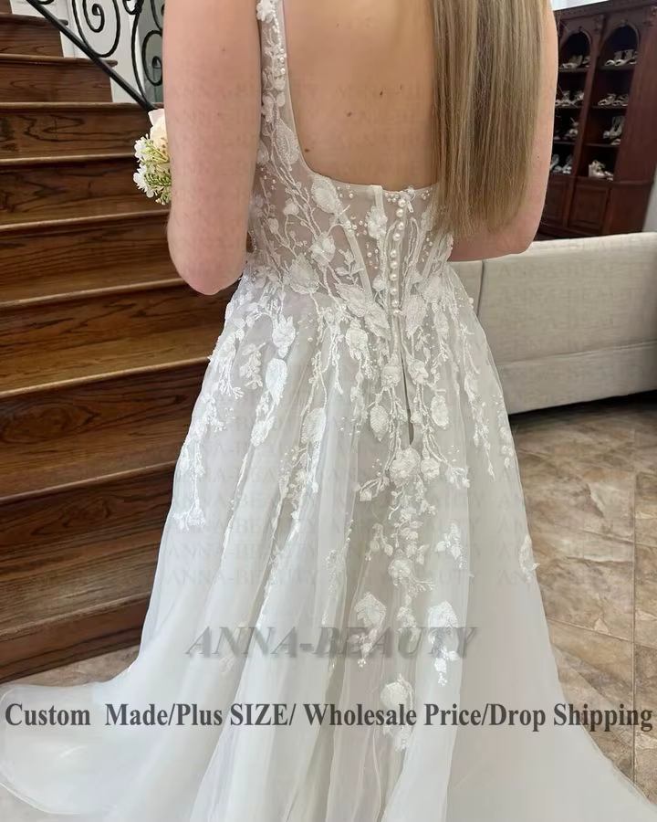 Anna Dam-Robes de mariée A-Line pour femmes