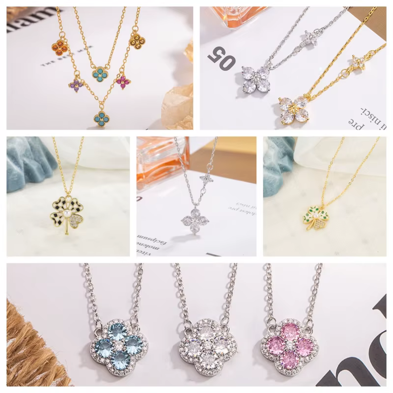 Ensemble de bijoux tendance 2026 - Design minimaliste de Clover