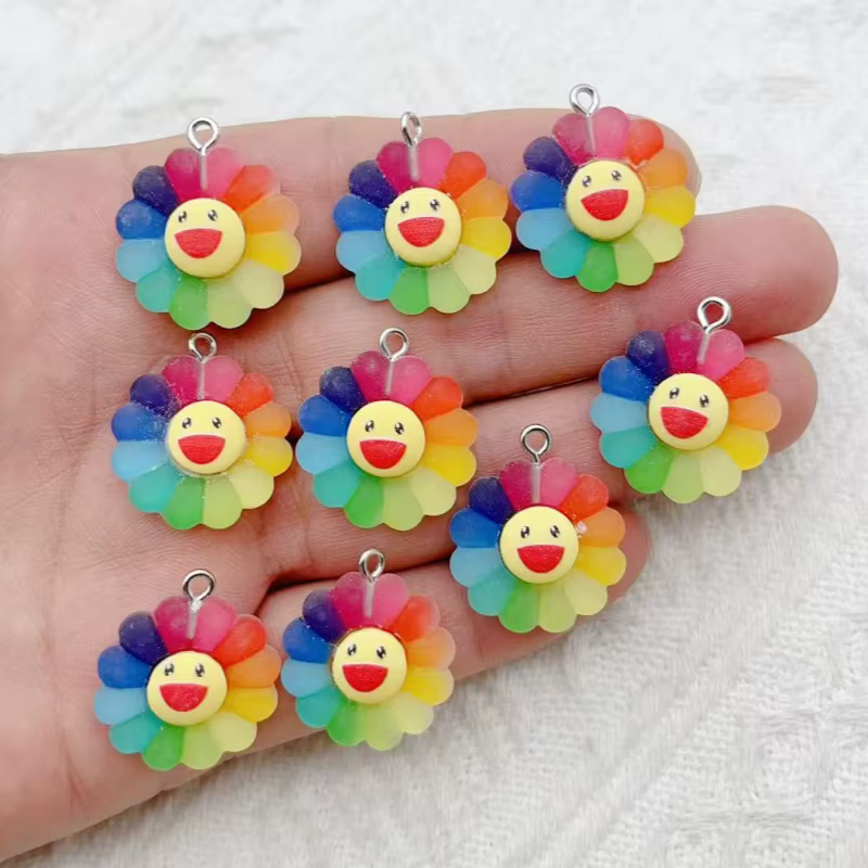 Bijoux de tournesol colorés