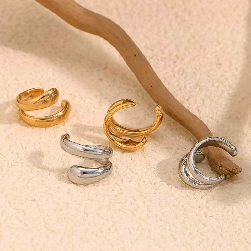 Boucles d'oreilles Punk sans perçage pour femme