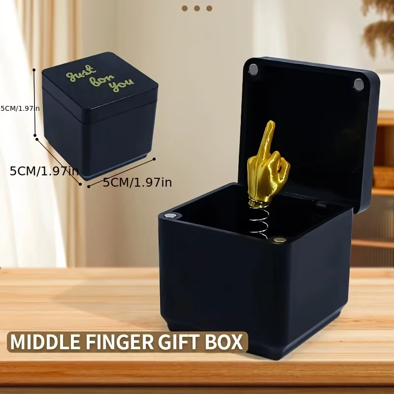 Doigt d'honneur amusant en boîte - Décoration de bureau