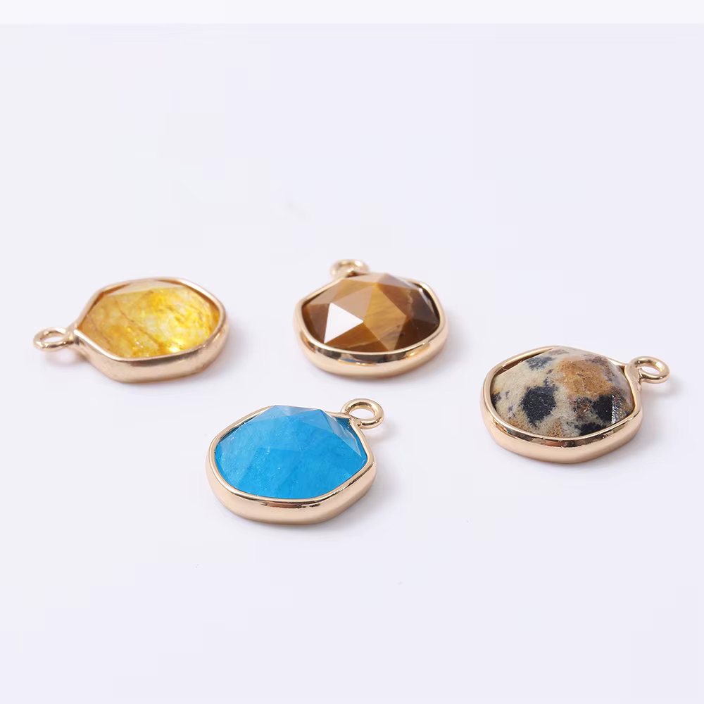 Pendentif en Pierre Semi-Pride Naturelle