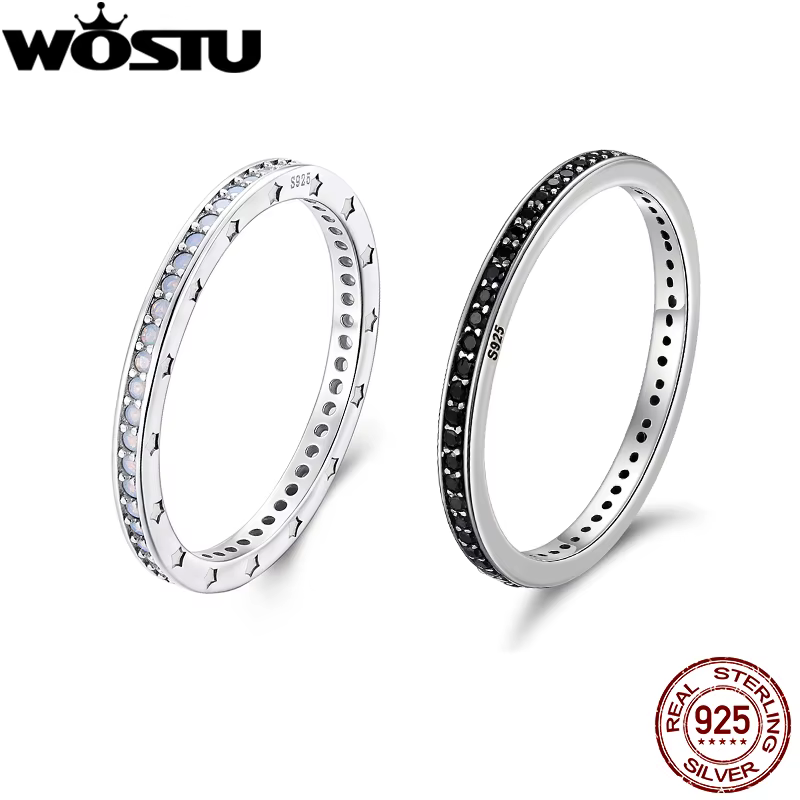 WOSTU – bagues en argent Sterling 925 pour femmes