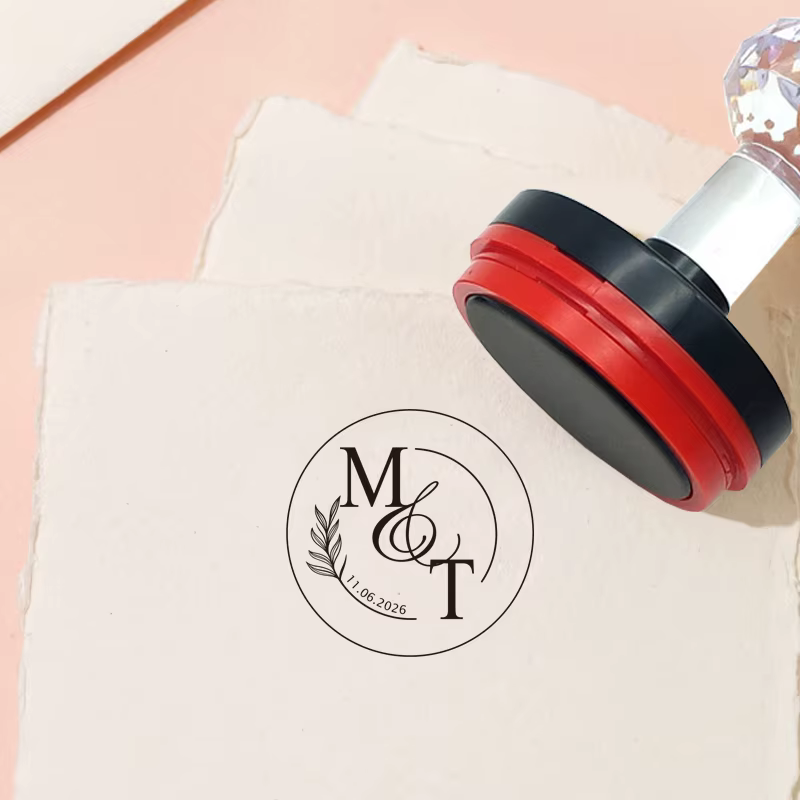 Tampon avec Logo personnalisé pour Invitation de mariage