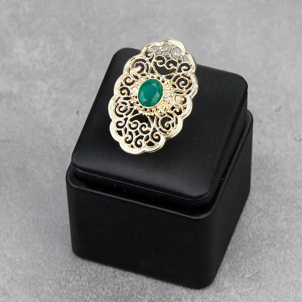 Sunspicems couleur or algérie maroc anneau creux Arabesque femmes mariée Bijoux grand