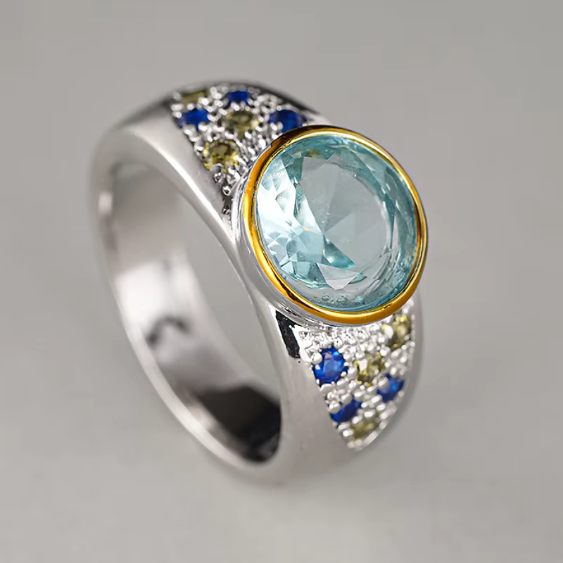 Huitan – bague bicolore pour femmes