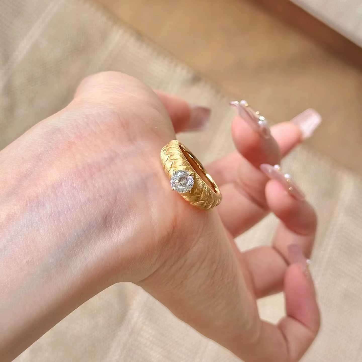 Foydjew – bagues en Zircon plaqué or 18 carats