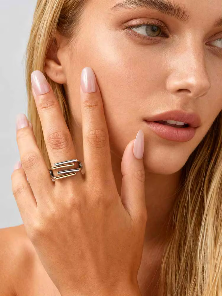 Bague croix ouverte pour femmes