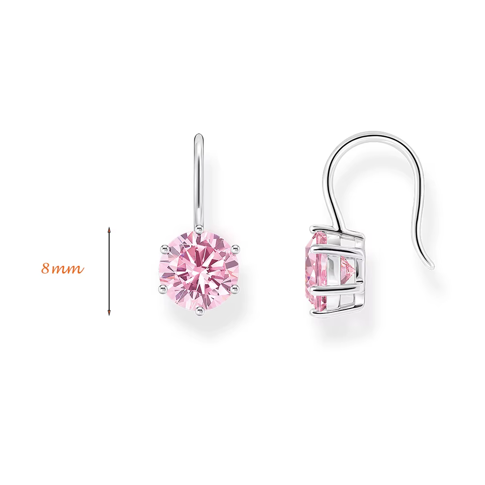 Boucles d'oreilles rondes en Zircon pour femmes