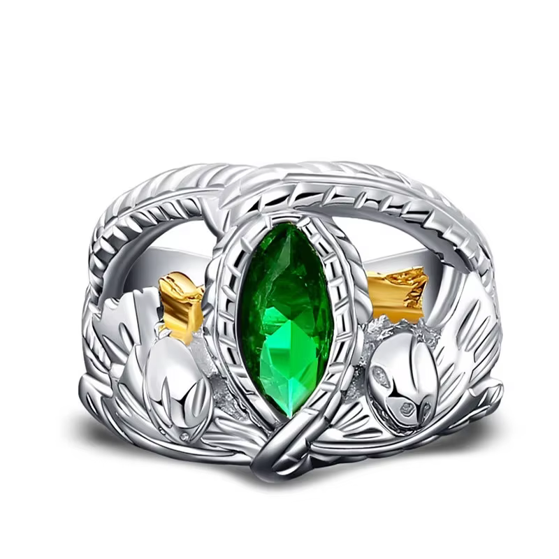 Bague du Seigneur des Anneaux en argent Sterling 925