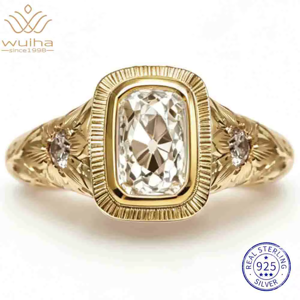 WUIHA – bague de fiançailles en argent Sterling 100% 925