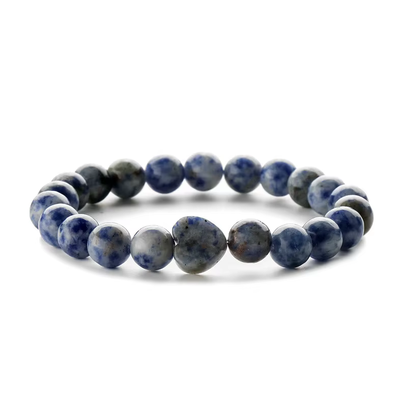 Breloque en forme de cœur en Sodalite de 10mm