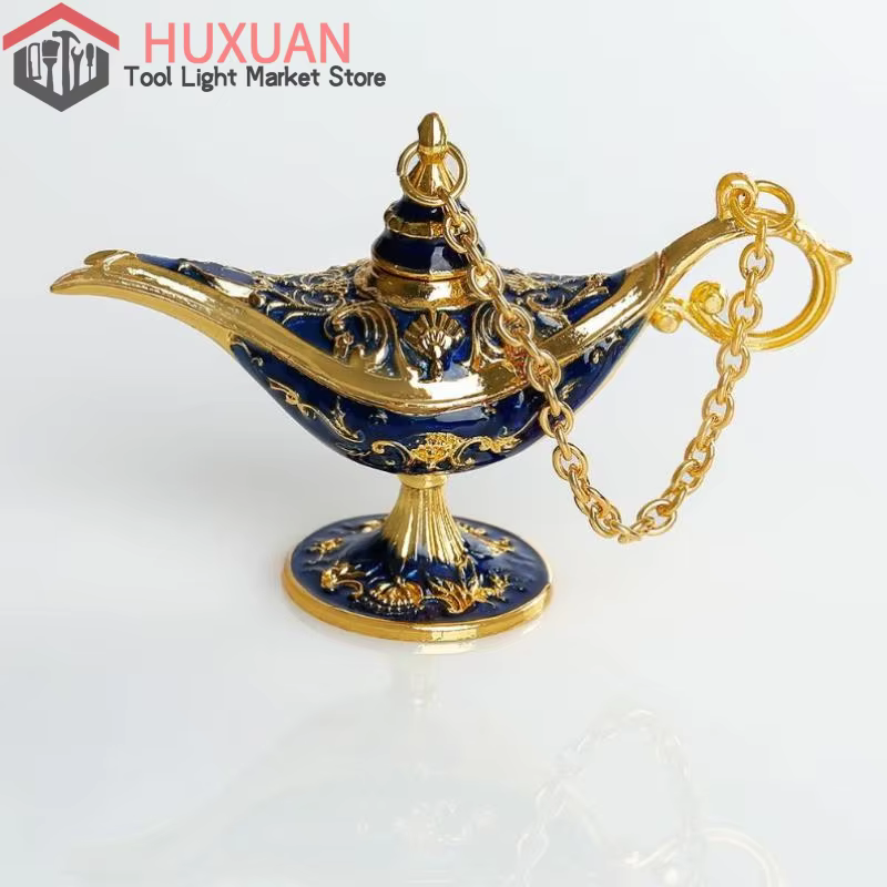 Aladdin lampe magique alliage artisanat décoratif ornements Statue mariage vacances fête maison salon bureau décoration