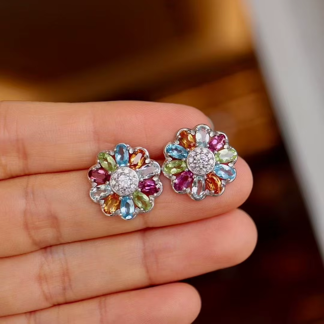 Boucles d'oreilles de luxe certifiées en argent 925