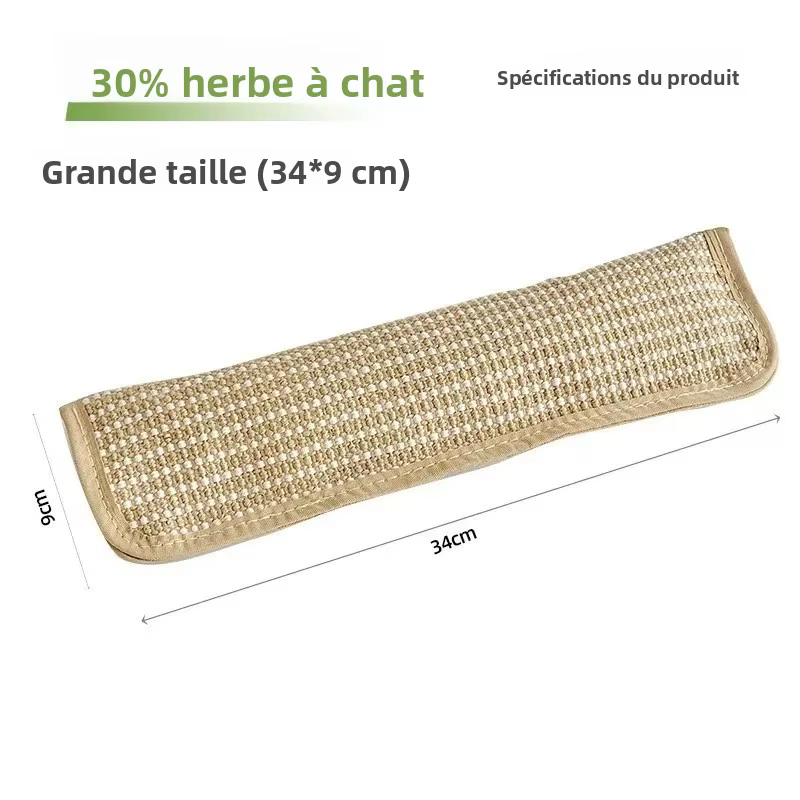 Coussin de jeu et griffoir pour chat pour le jeu individuel et l'interaction intime