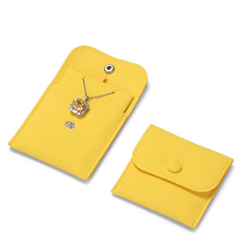 Oirlv Luxueux pochette à bijoux en velours 5 pièces
