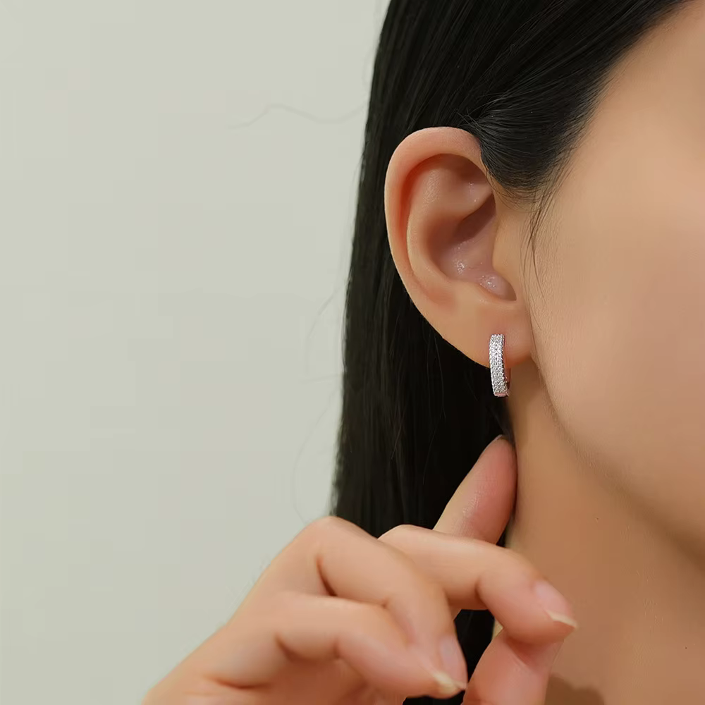 Vinregem Lab créé saphir pierres précieuses personnalité boucles d'oreilles 100% 925 en argent Sterling bijoux fins pour les femmes cadeaux en gros