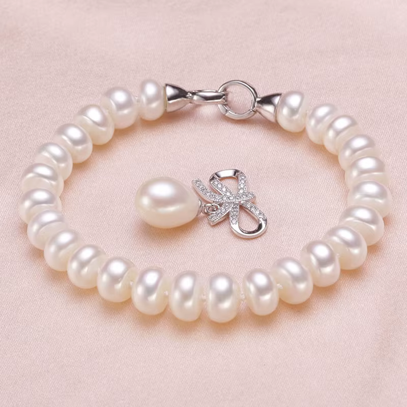 Ensemble de bijoux en perles d'eau douce pour femmes