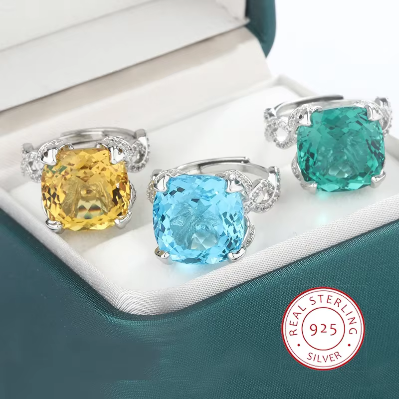 Bague luxueuse en argent 925 pour femmes