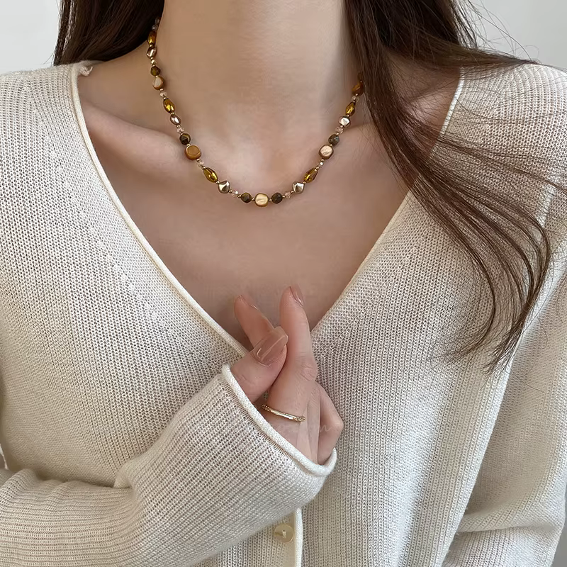 Maillard – collier de perles en pierre naturelle