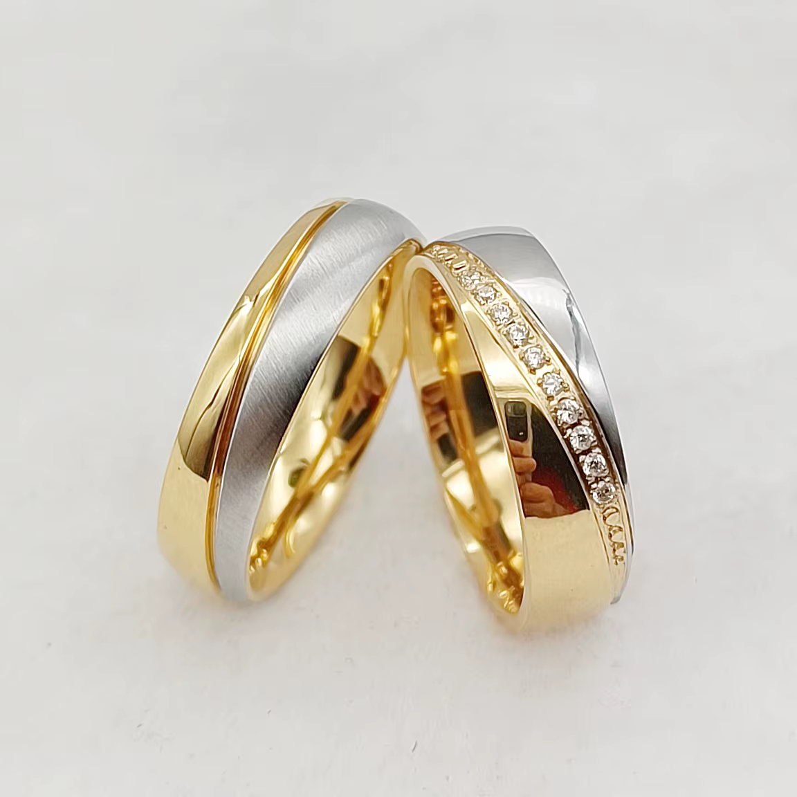 Love Alliances – ensemble de bagues de mariage pour Couples