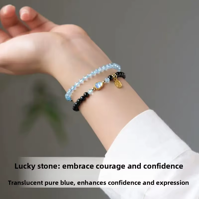 Bracelet en Obsidienne Naturelle pour Femme